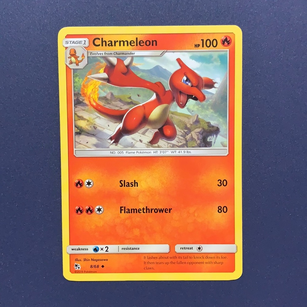 Charmeleon Pokémon card 8/68